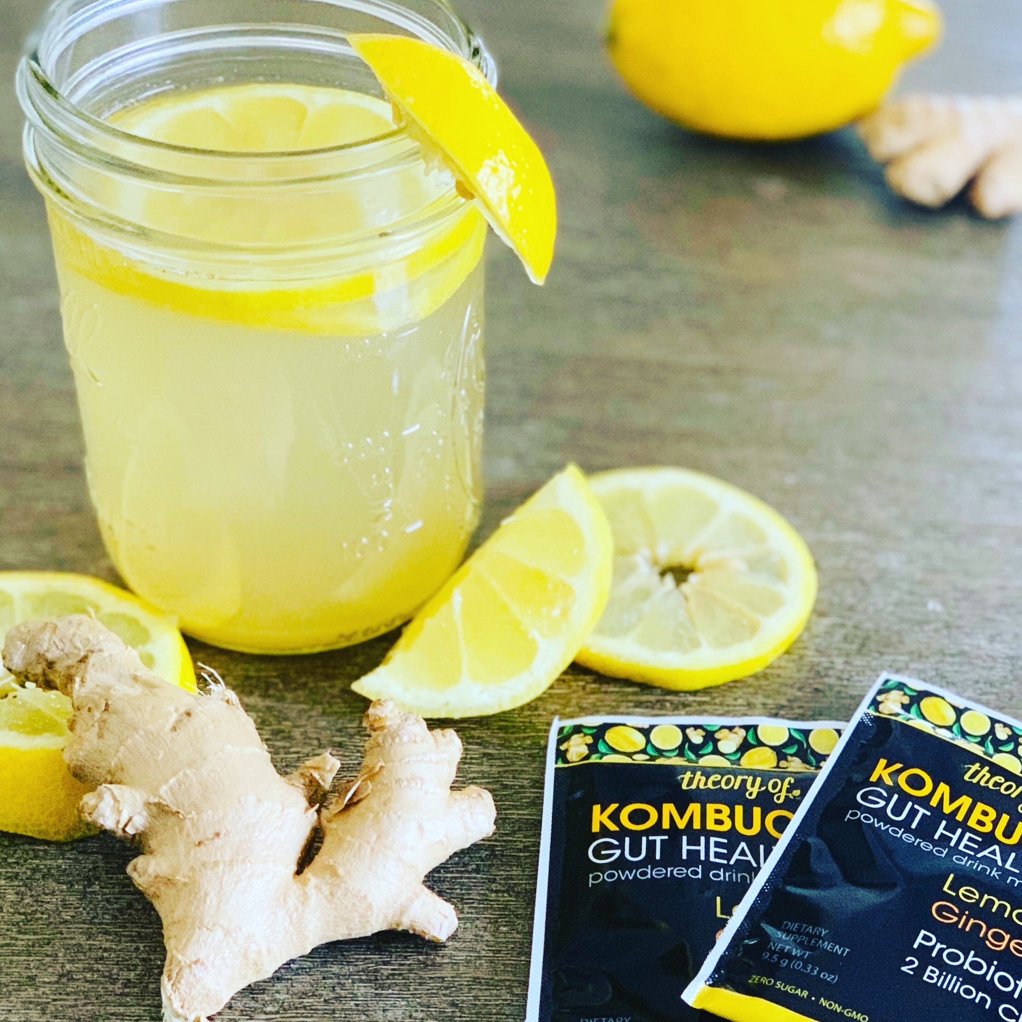 Lemon Ginger Gut Health Theory of Kombucha